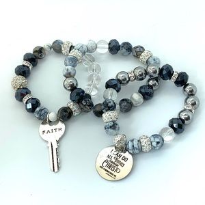 Gotta have Faith bracelet stack